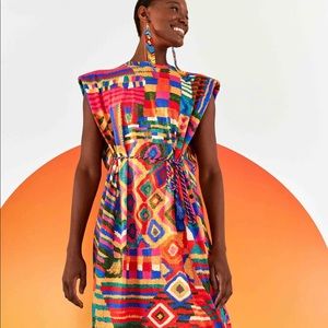 FARM Rio Summer Patches T Shirt Dress